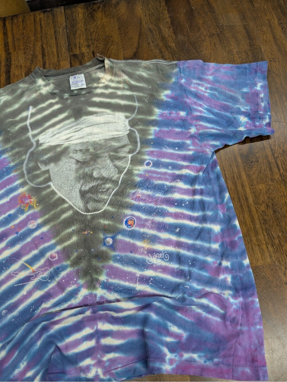 Jimi Hendrix Vintage Not Fade Away T Shirt XL Space Guitar
